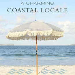 an umbrella on a beach